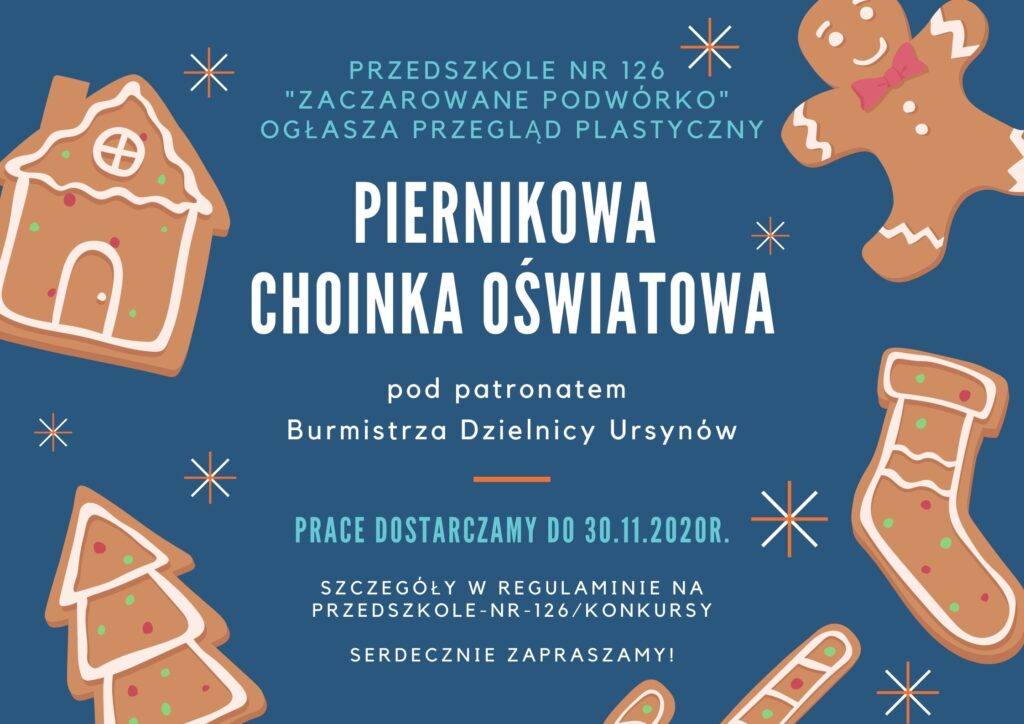 Plakat Piernikowa Choinka Oświatowa