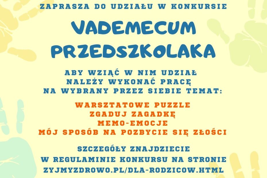 Plakat Vademecum Przedszkolaka