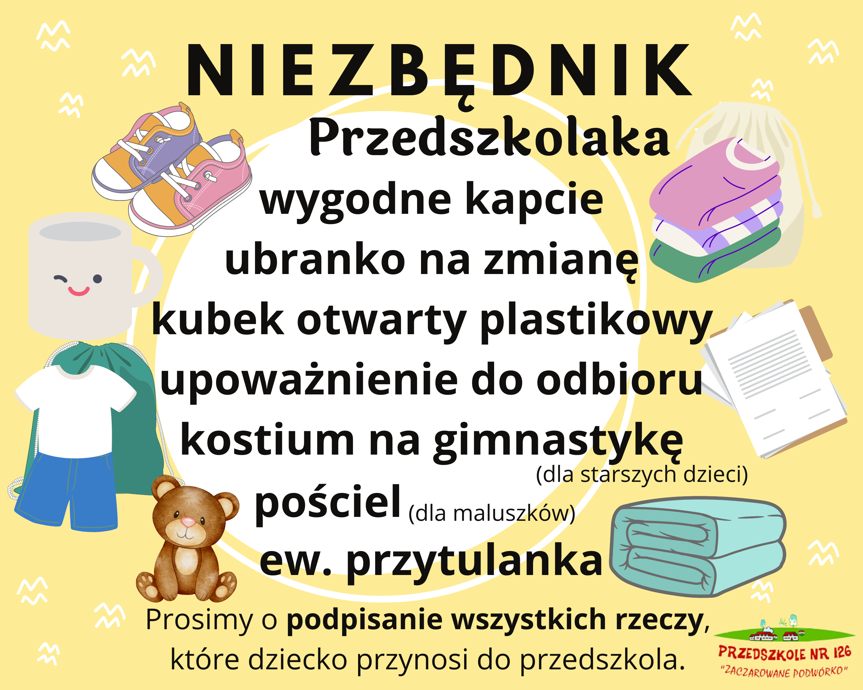 Niezbędnik przedszkolaka (wszystkie informacje zawarte są w treści posta)