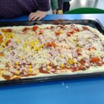 Gotowa pizza zespołu niebieskiego