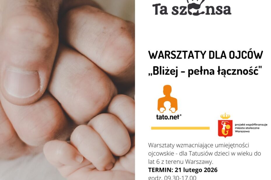 Plakat - warsztaty dla rodziców